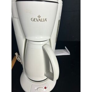 Gevalia White Automatic Electric Coffee Maker Machine Home Kitchen Appliance